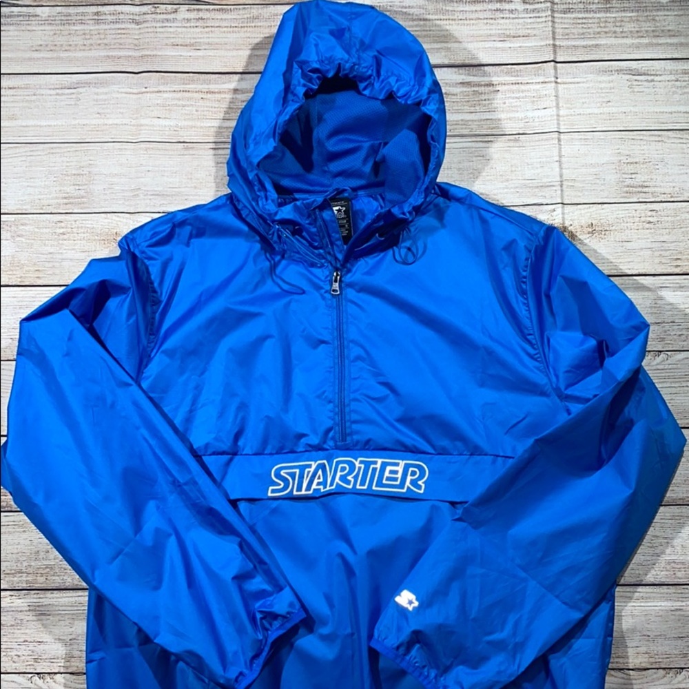 Starter 3M logo windbreaker blue men’s size Large